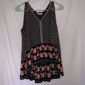 Patrons of peace floral tank top